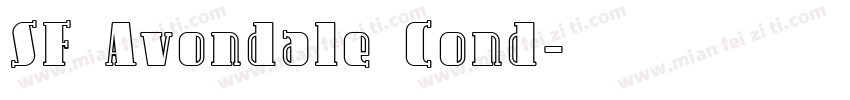 SF Avondale Cond字体转换